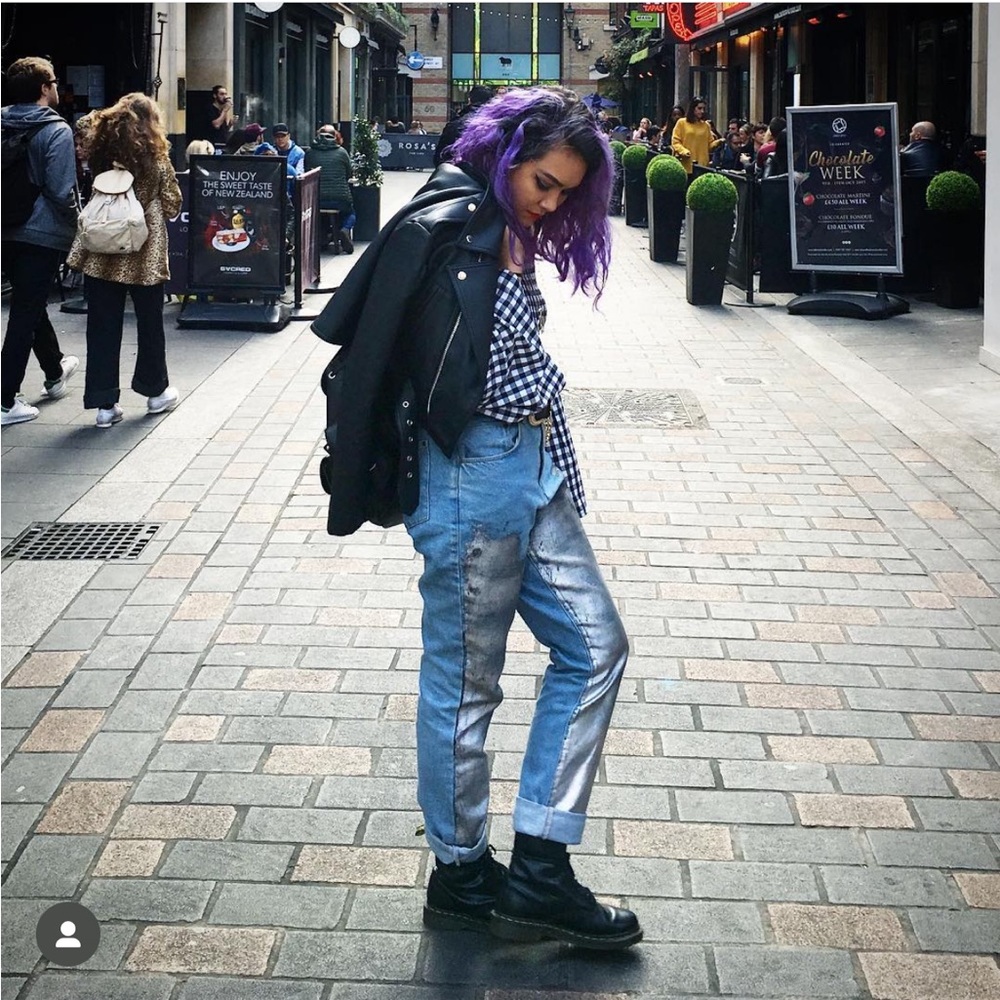 the Ragged Priest holographic silver jeans - Picture 5 of 5
